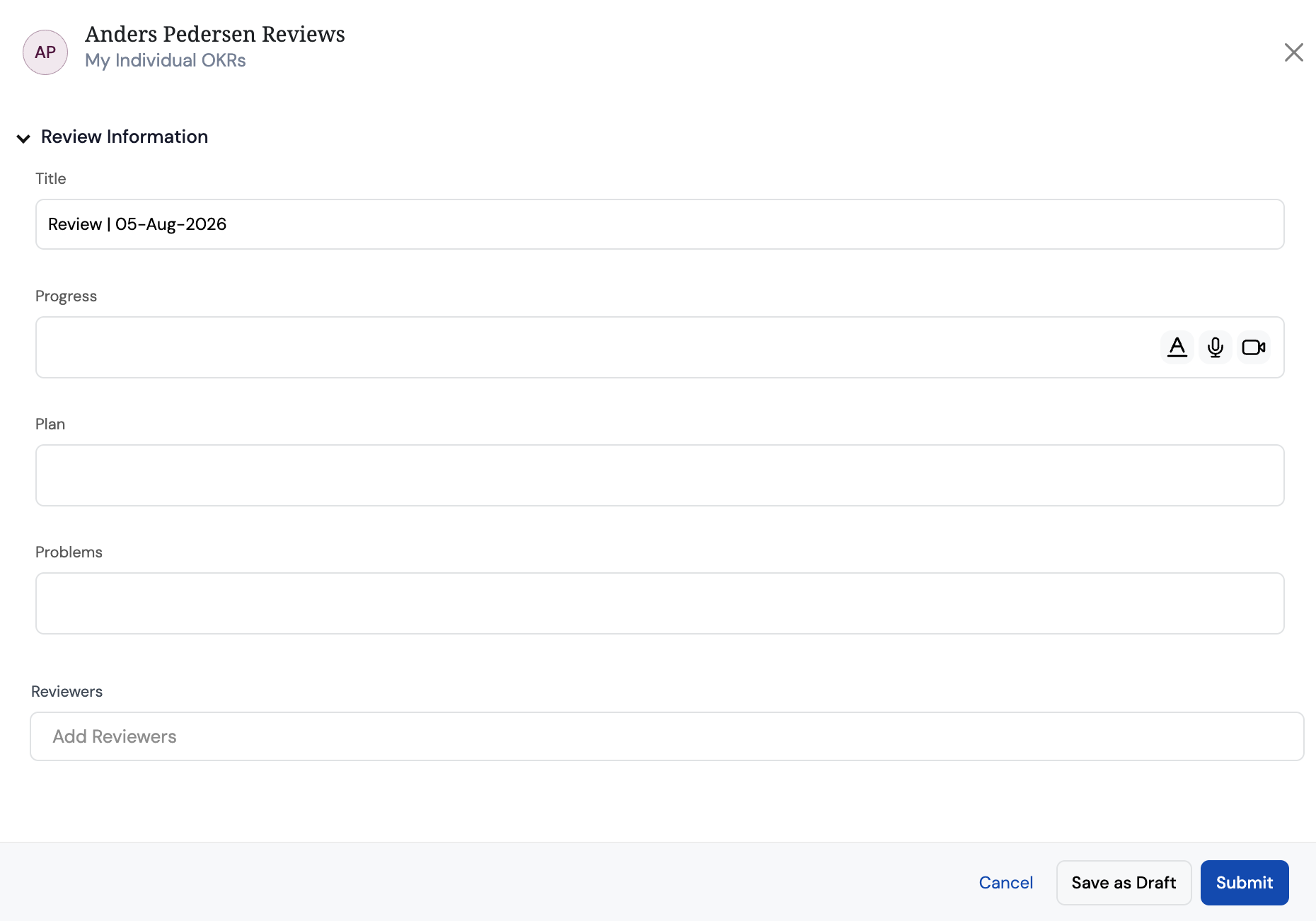 Profit.co check-in view