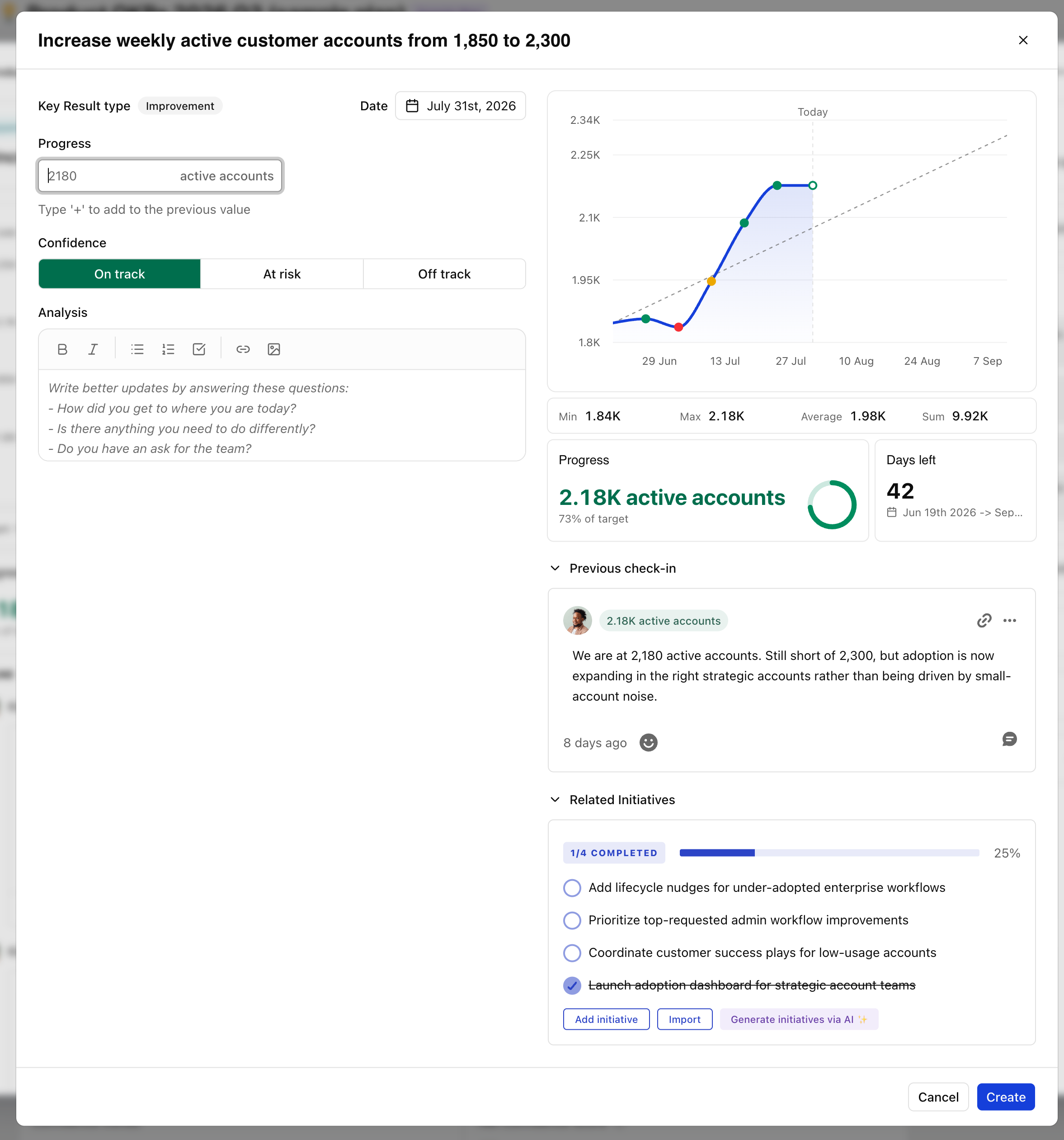 Tability check-in view
